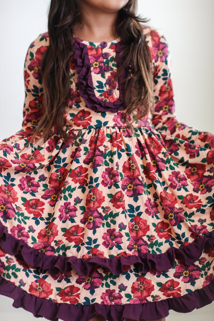 Cranberry Cottage Ruffle Dress (Pre-Order)