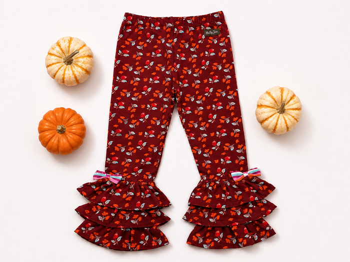 Crimson Bloom Benny Leggings