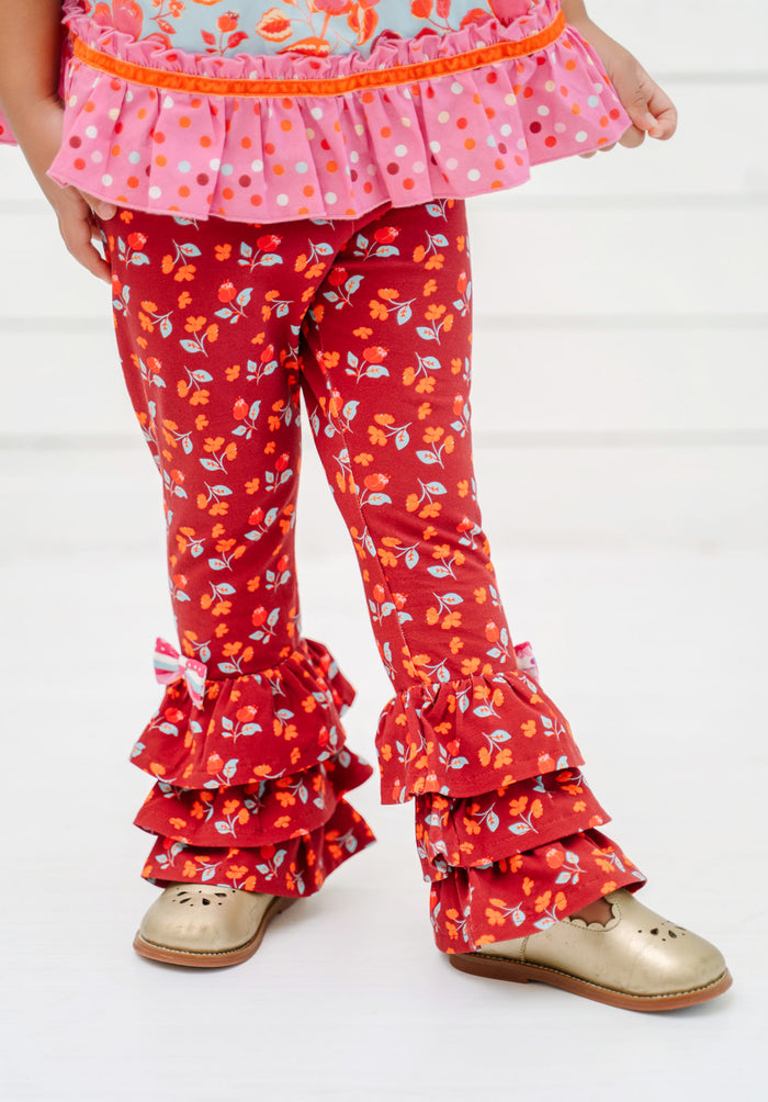 Crimson Bloom Benny Leggings