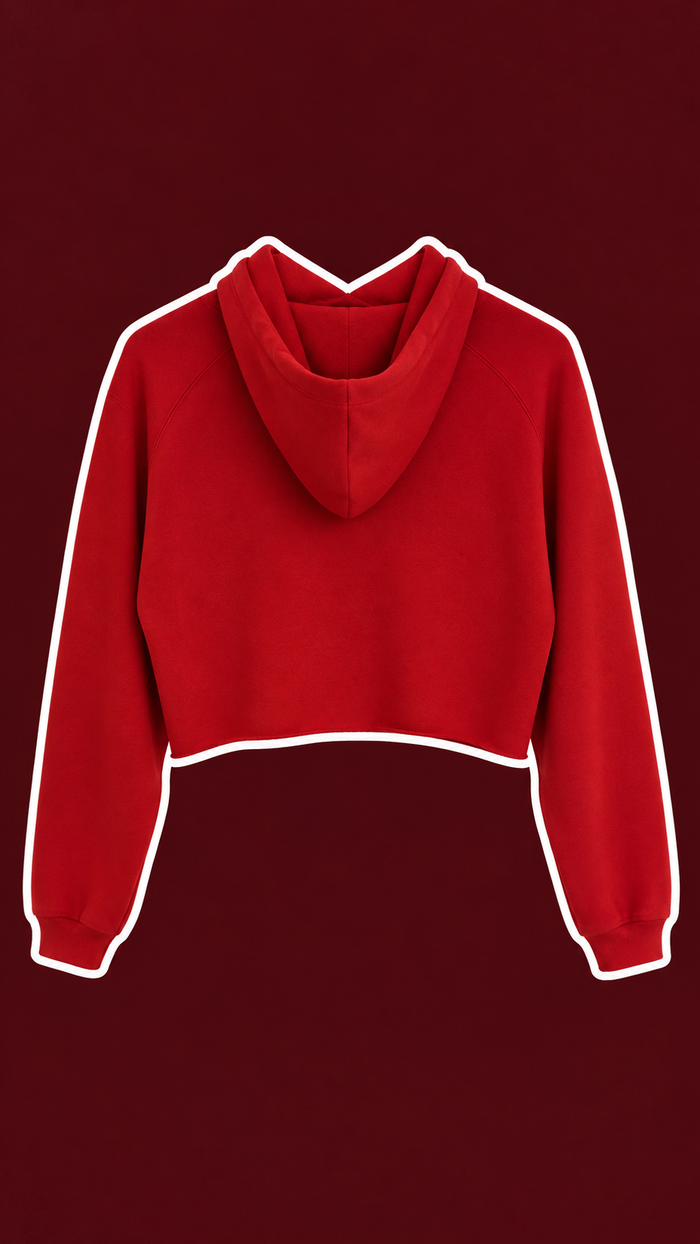 Nike Cropped Red Sweatshirt