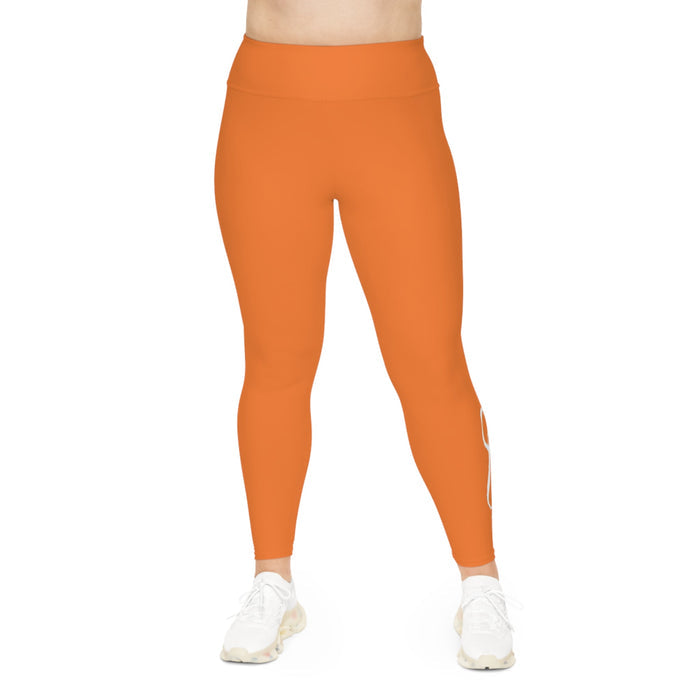 Crusta Plus Size Leggings — Subtle Side Script Graphic, Comfortable Everyday Activewear - 314 Originals