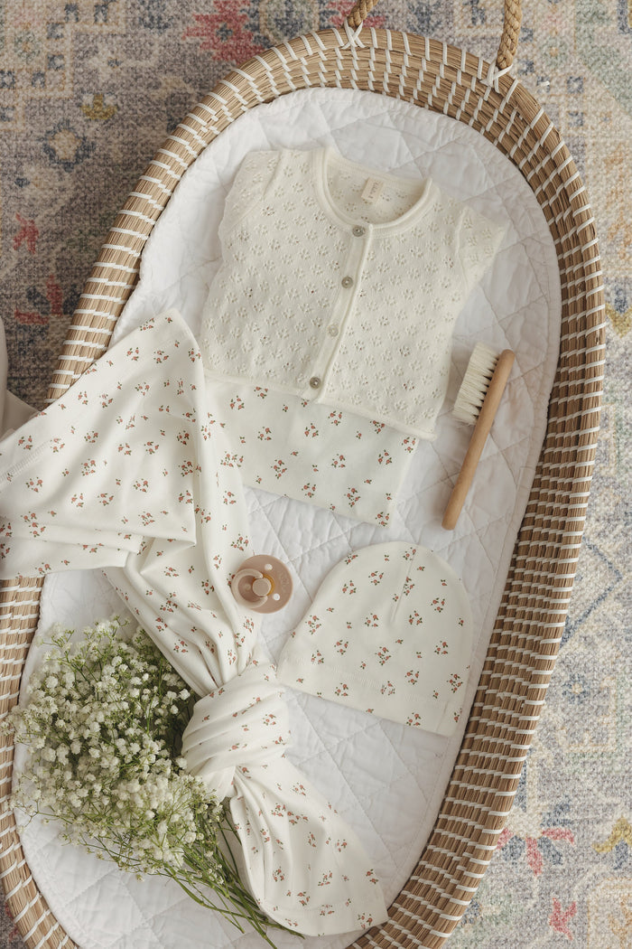 Dainty Floral Footie Set