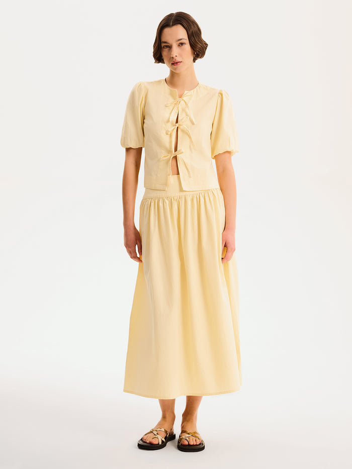 Darcie Skirt in Butter Yellow