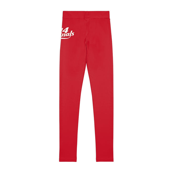 Dark Red 314 Script Kids' Printed Leggings - 314 Originals