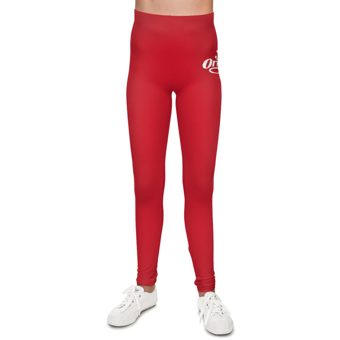Dark Red 314 Script Kids' Printed Leggings - 314 Originals