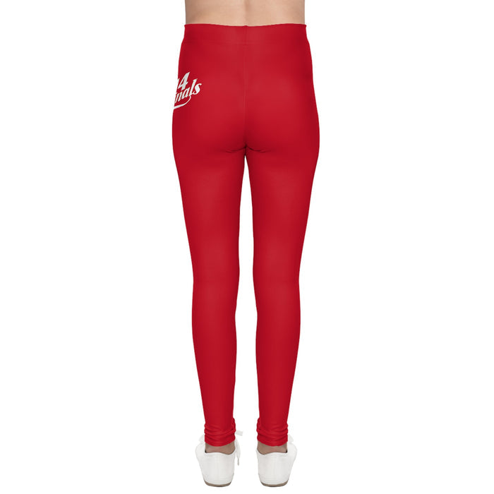 Dark Red 314 Script Kids' Printed Leggings - 314 Originals