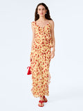 Darline Skirt in Tomato Print