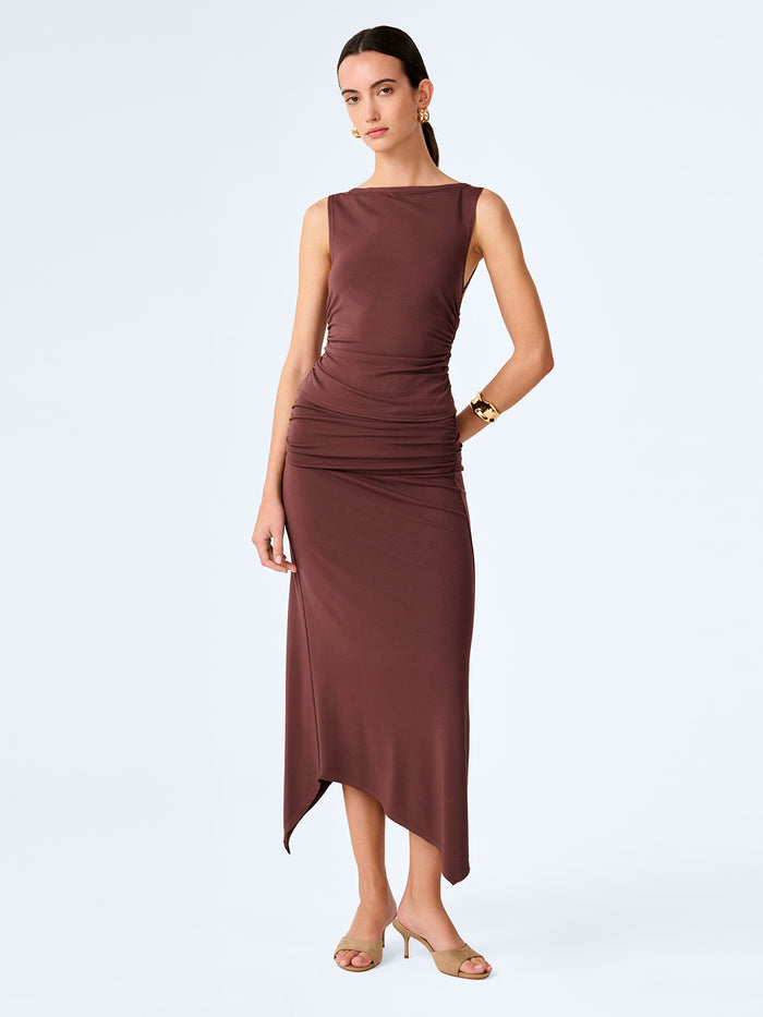 Delia Top in Brown