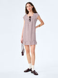 Delphine Dress in Choclate/Cream Gingham