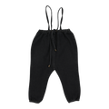 Denim Suspender Pants - Black