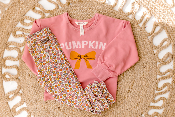 Ditsy Ruffle Roots Benny Leggings