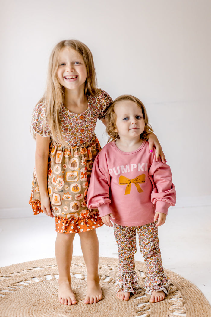 Ditsy Ruffle Roots Benny Leggings