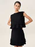 Dori Cord Top in Black