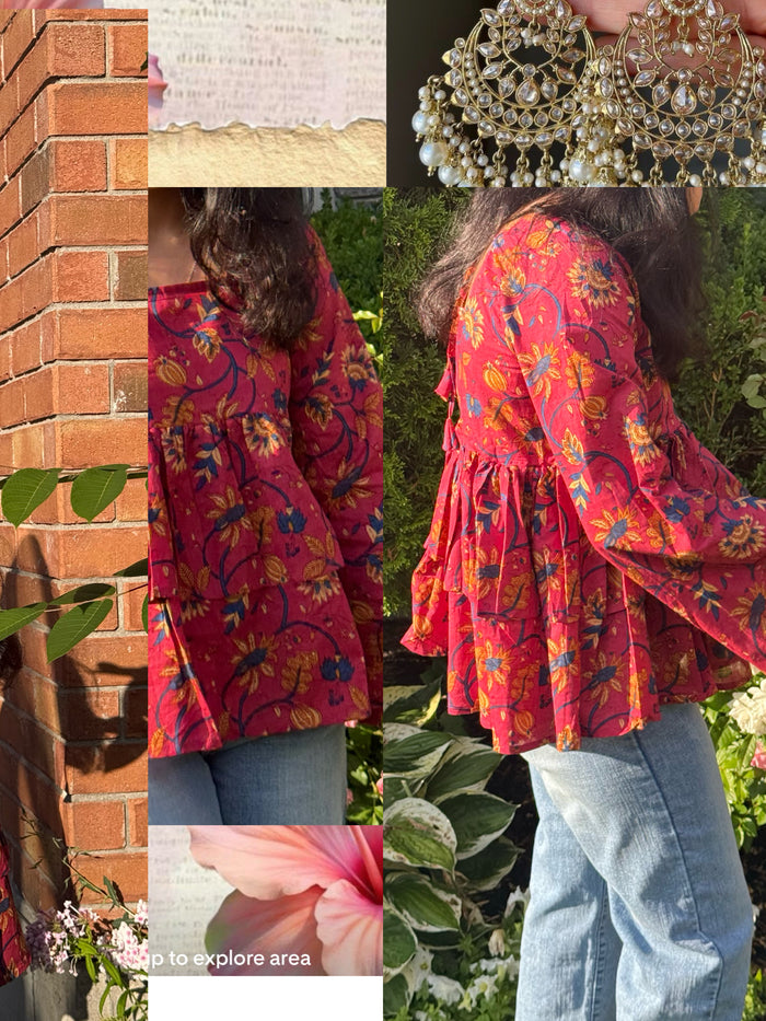 Double frock kurti 🦚
