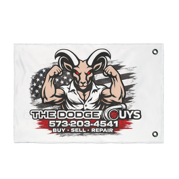 Double-Sided Flag — The Dodge Guys Logo Flag (Buy • Sell • Repair)