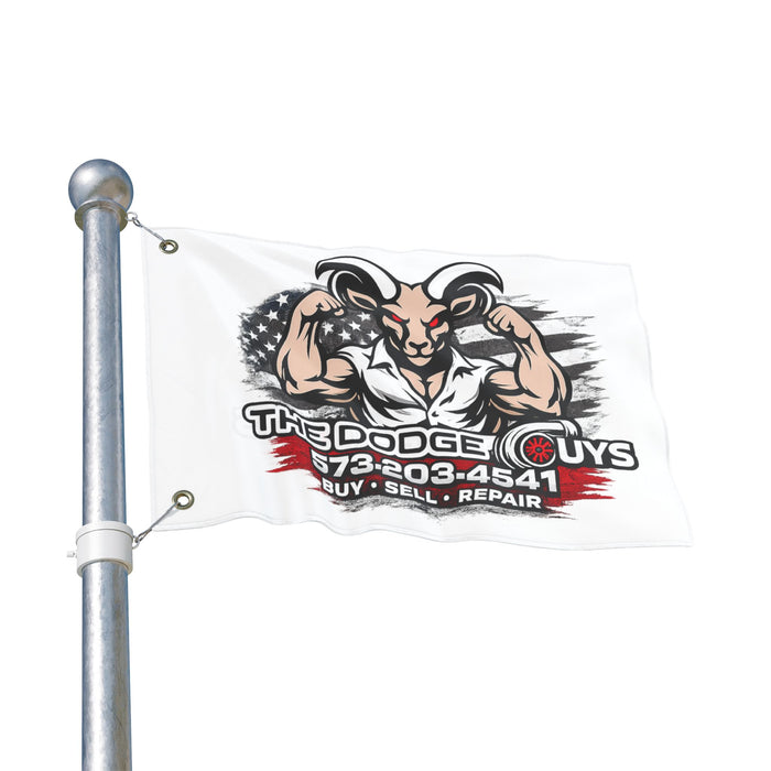 Double-Sided Flag — The Dodge Guys Logo Flag (Buy • Sell • Repair)