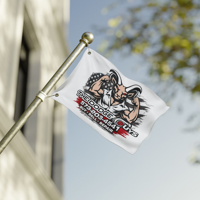 Double-Sided Flag — The Dodge Guys Logo Flag (Buy • Sell • Repair)