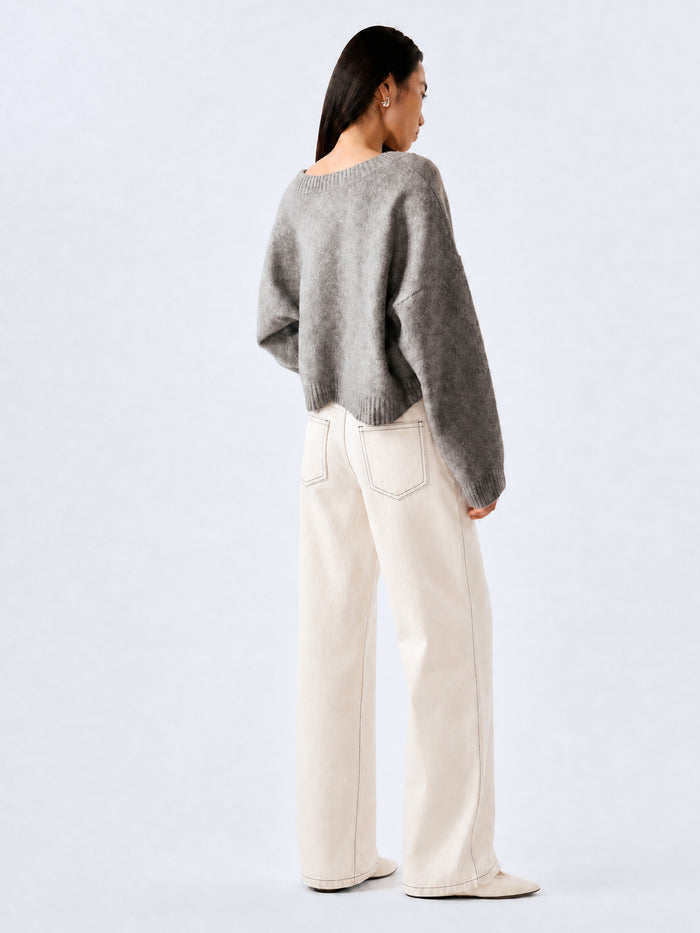Dylan Cardigan in Grey Marl