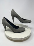 ecco Size 10/10.5 (41) Gray Cross- hatched Pumps