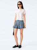 Echo Skirt in Light Wash