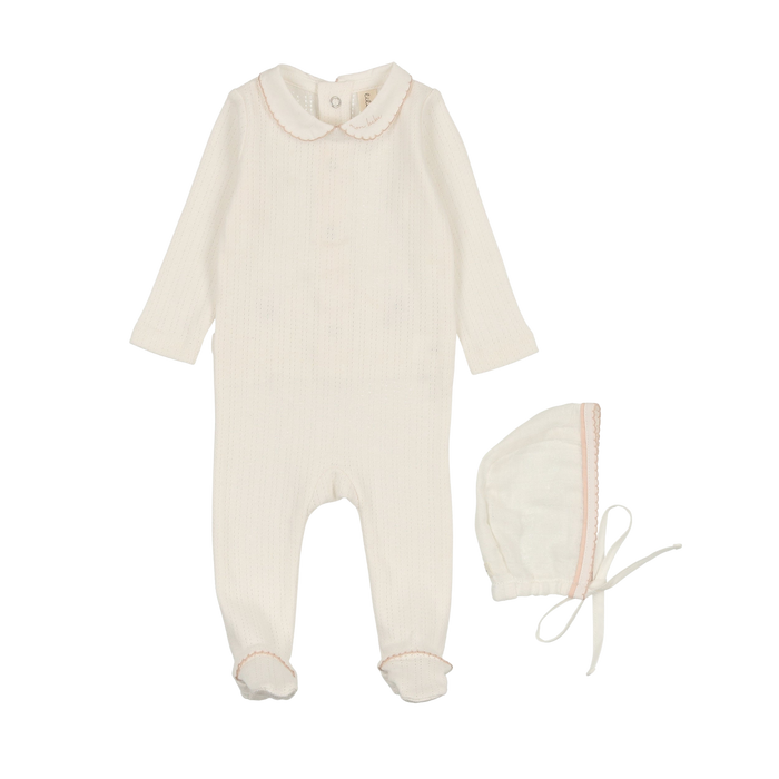 Edged Collar Footie Set