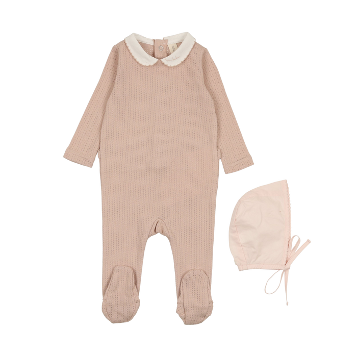 Edged Collar Footie Set
