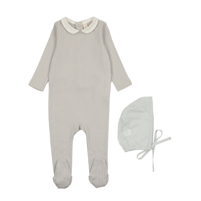Edged Collar Footie Set