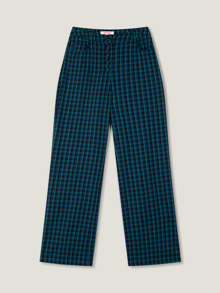Elodie Trouser in Blue Check