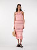 Elora Crochet Dress in Pink