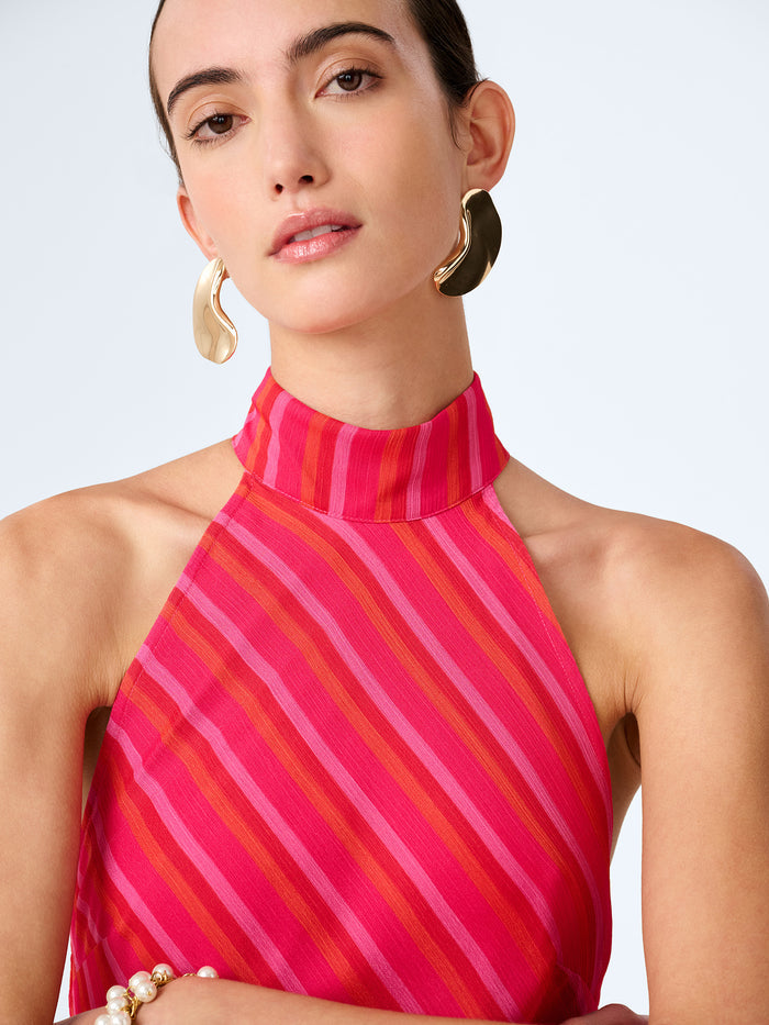 Elsie Dress in Pink and Orange