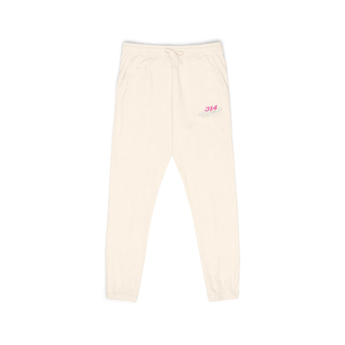 Embroidered Fleece Sweatpants — Soft Garment-Dyed Lounge Joggers - 314 Originals