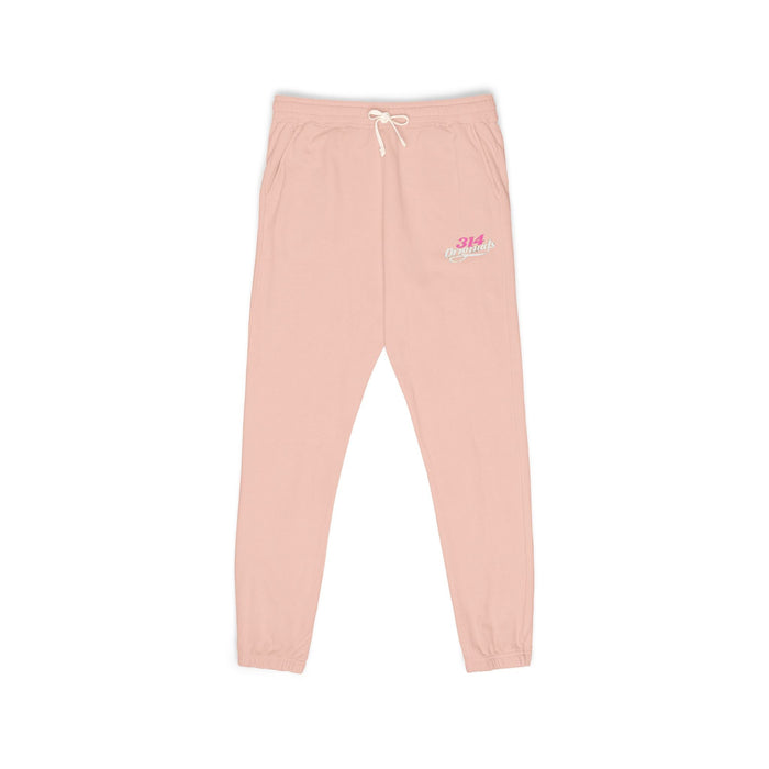 Embroidered Fleece Sweatpants — Soft Garment-Dyed Lounge Joggers - 314 Originals