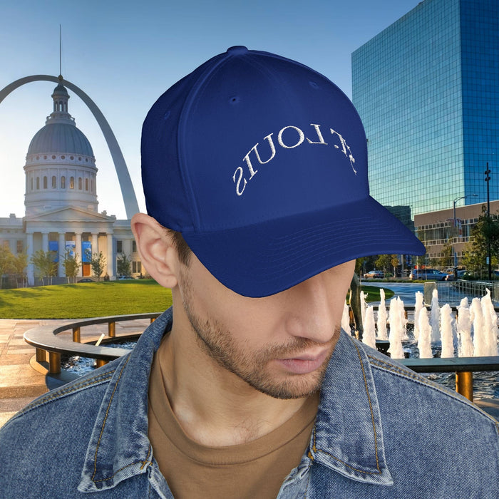 Embroidered "St. Louis" Closed-Back Structured Cap — Baseball Hat with 314 Retro Logo - 314 Originals