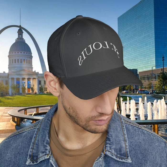 Embroidered "St. Louis" Closed-Back Structured Cap — Baseball Hat with 314 Retro Logo - 314 Originals
