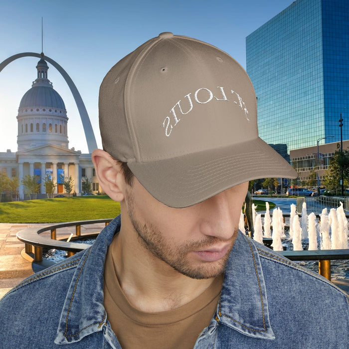 Embroidered "St. Louis" Closed-Back Structured Cap — Baseball Hat with 314 Retro Logo - 314 Originals