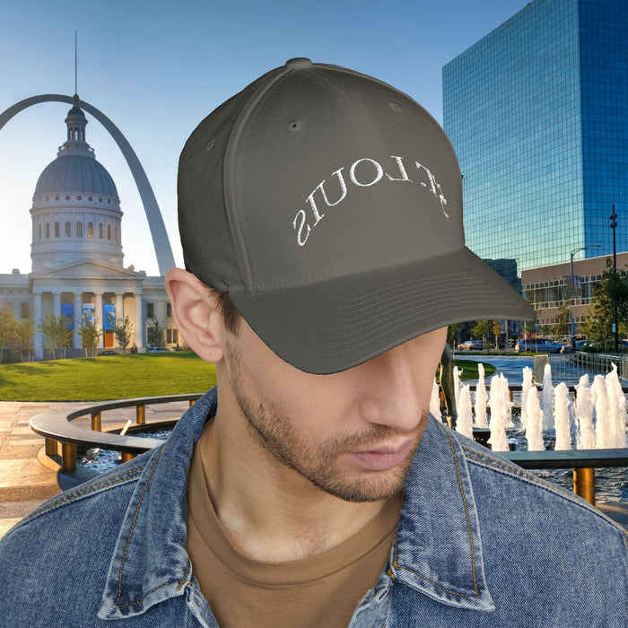 Embroidered "St. Louis" Closed-Back Structured Cap — Baseball Hat with 314 Retro Logo - 314 Originals