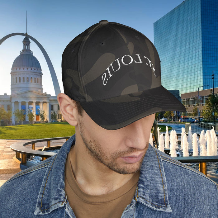 Embroidered "St. Louis" Closed-Back Structured Cap — Baseball Hat with 314 Retro Logo - 314 Originals