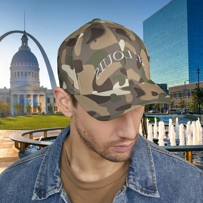 Embroidered "St. Louis" Closed-Back Structured Cap — Baseball Hat with 314 Retro Logo - 314 Originals