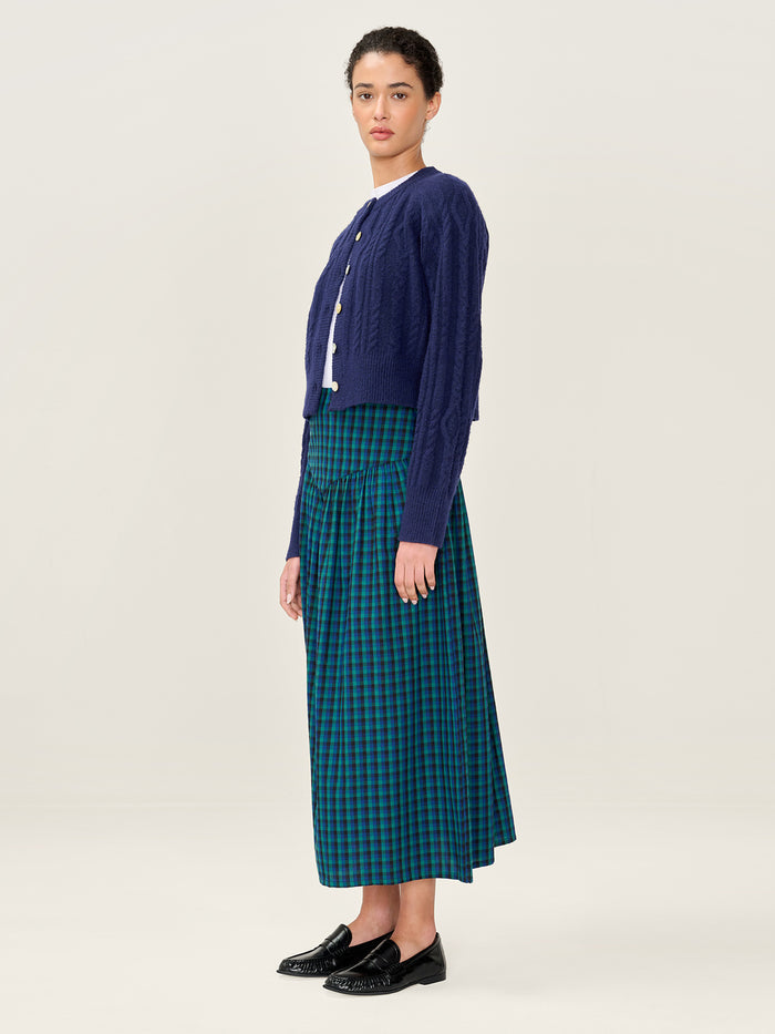 Ferris Skirt in Blue and Green