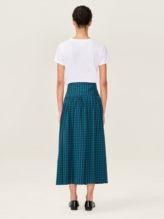 Ferris Skirt in Blue and Green