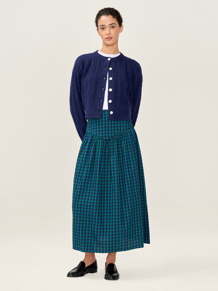 Ferris Skirt in Blue and Green