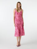 Fia Midi Dress in Pink Zebra