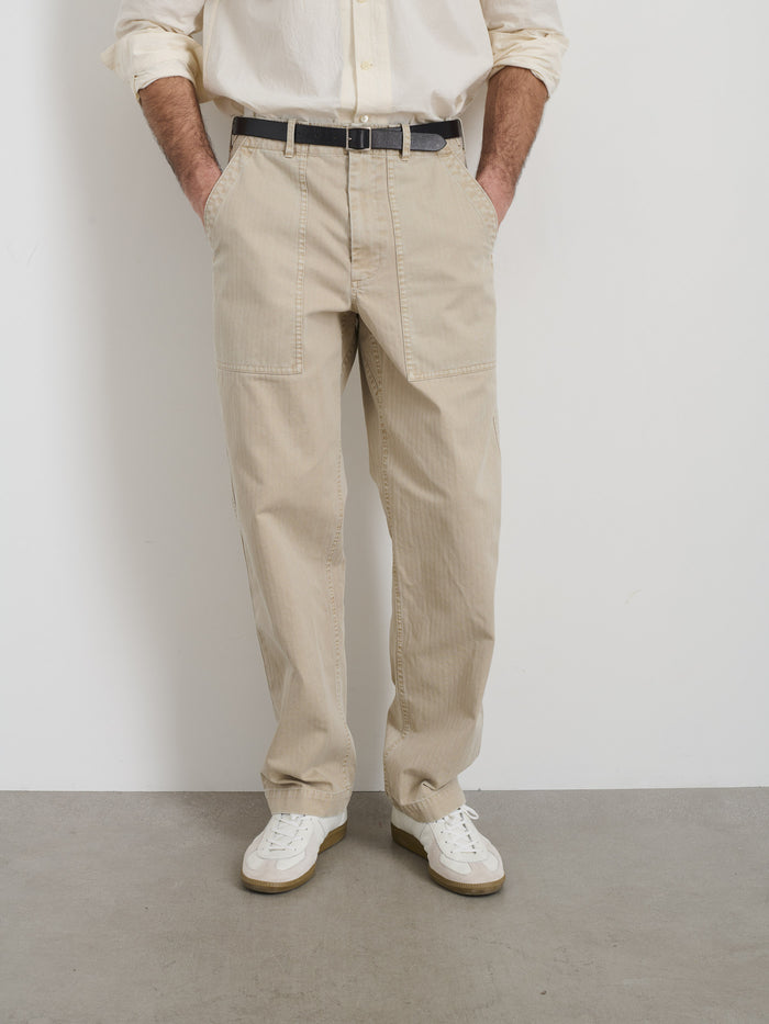 Field Pant In Herringbone In Stonewear