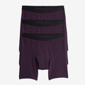 First Line Period 9" Boxer Briefs 3-Pack - Plum