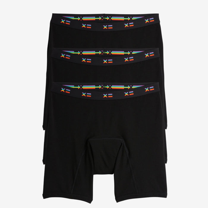 First Line Period 9" Boxer Briefs 3-Pack - Rainbow X=