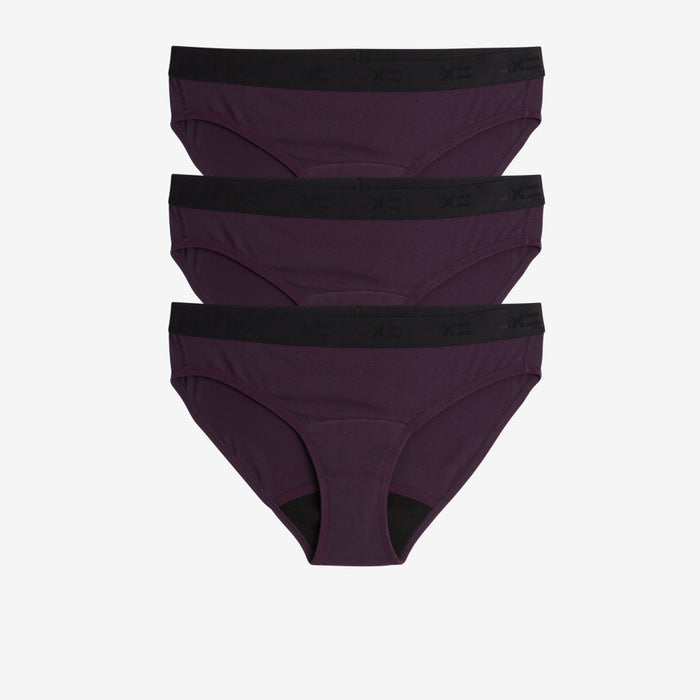 First Line Period Bikini 3-Pack - Plum