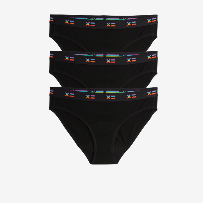First Line Period Bikini 3-Pack - Rainbow X=