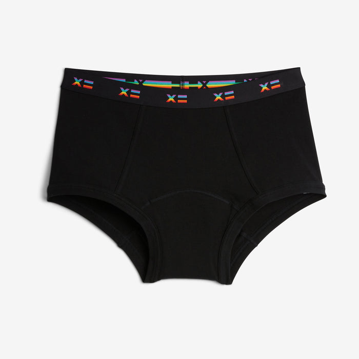 First Line Period Boy Shorts - Rainbow X=