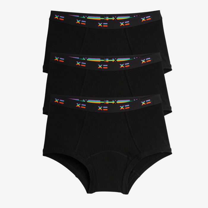 First Line Period Boy Shorts 3-Pack - Rainbow X=