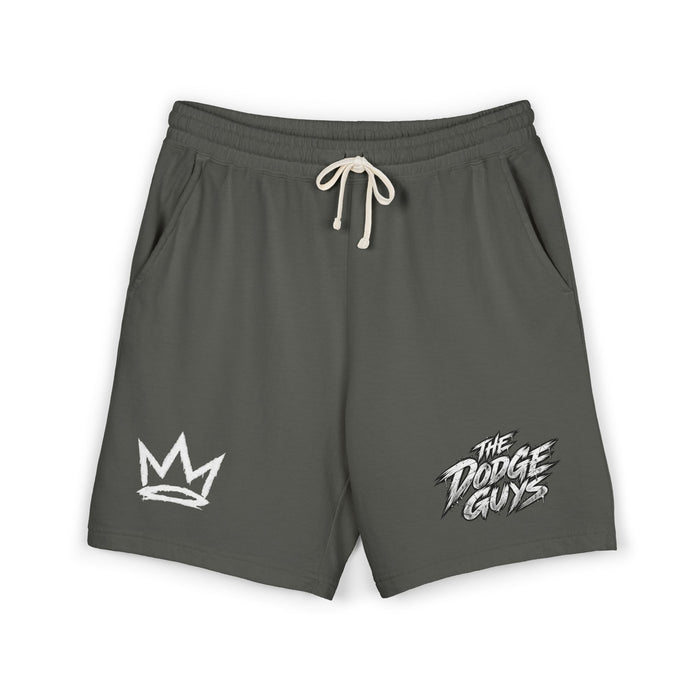 Fleece Sweat Shorts — 'The Dodge Guys' Logo Athletic Lounge Shorts